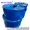 5 Inch Blue Flexible Pvc Lay Flat Hose Water Discharge Pipe