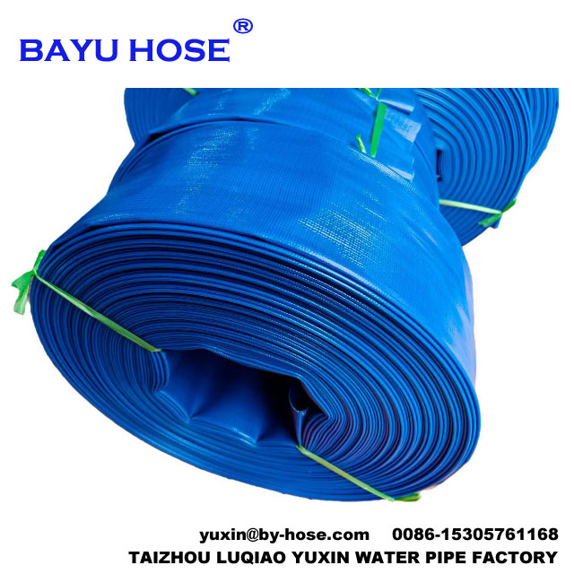 Flexible 4 Inch Pvc Layflat Discharge Hose 100ft -easy To Store And Quick To Deploy