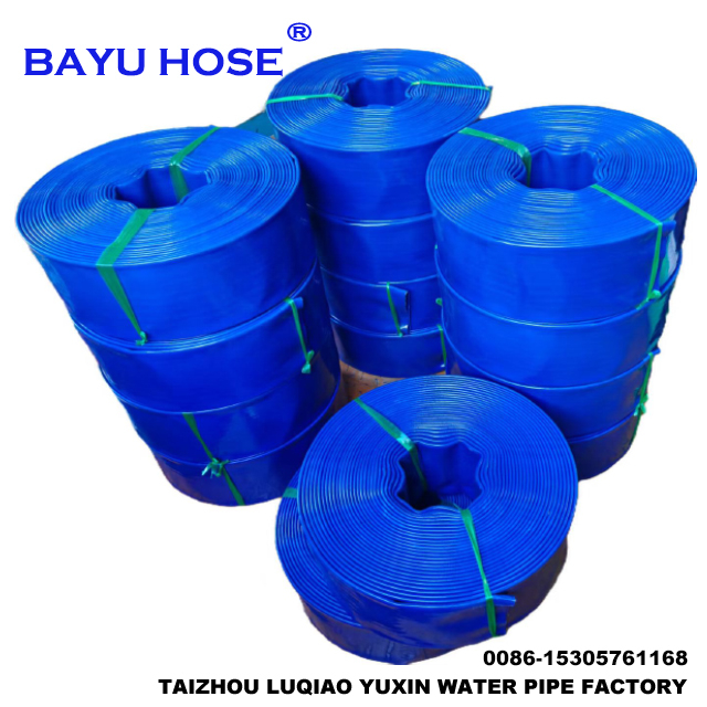 Heavy Duty Swimming Pool Backwash Drain Hose with Clamps Weather Proof& Burst Proof Ideal for 4 Inch Water Transfer Blue Lay Flat Discharge Hose 