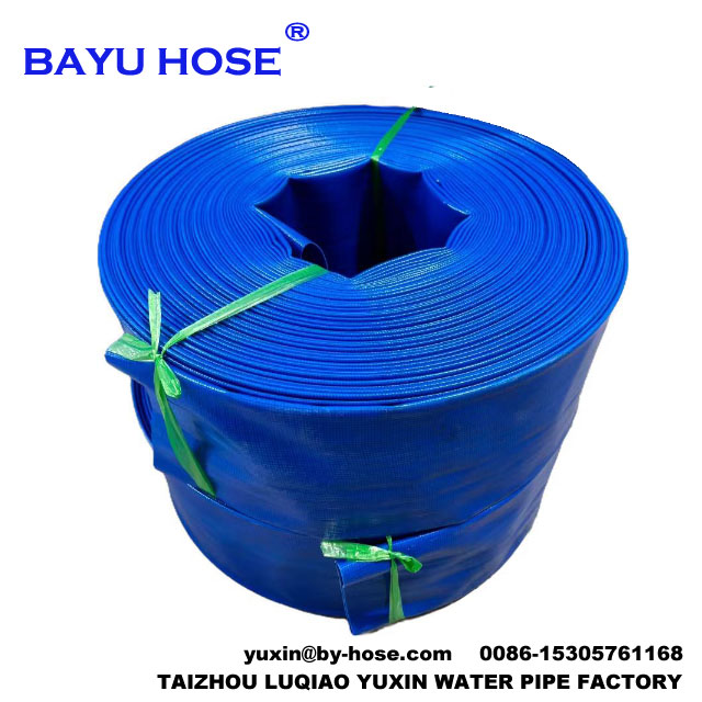 Flexible 4 Inch Pvc Layflat Discharge Hose 100ft -easy To Store And Quick To Deploy