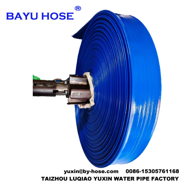 Flexible Pvc Lay Flat Water Hose 2 Inch Diameter 2 Bar Working Pressure 50 Meter Per Roll Layflat Discharge Hose