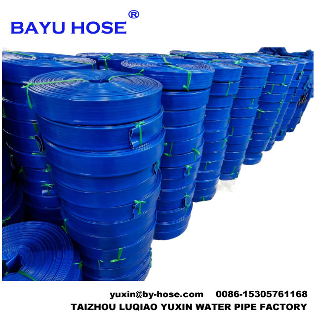 Flexible Pvc Lay Flat Water Hose 2 Inch Diameter 2 Bar Working Pressure 50 Meter Per Roll Layflat Discharge Hose