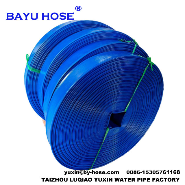 Flexible Pvc Lay Flat Water Hose 2 Inch Diameter 2 Bar Working Pressure 50 Meter Per Roll Layflat Discharge Hose