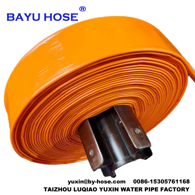 Flexible Pvc Lay Flat Water Hose 2 Inch Diameter 2 Bar Working Pressure 50 Meter Per Roll Layflat Discharge Hose