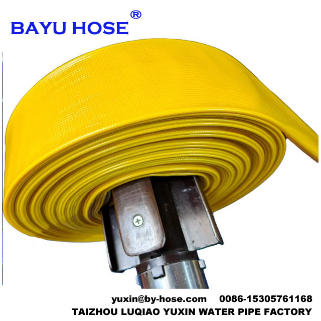 Flexible Pvc Lay Flat Water Hose 2 Inch Diameter 2 Bar Working Pressure 50 Meter Per Roll Layflat Discharge Hose